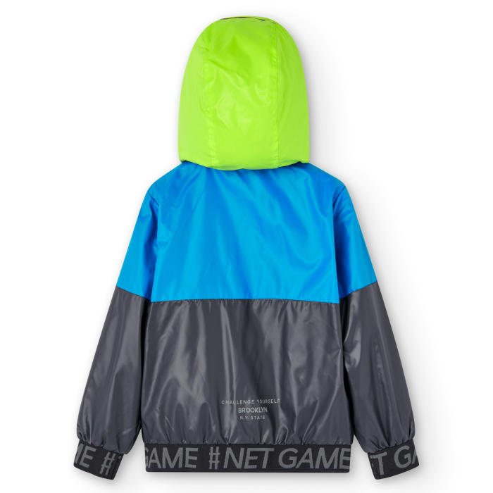 detail Chlapecká rozepínací větrovka s kapucí BOBOLI