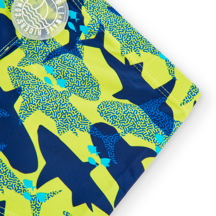 detail Chlapecké plavky -Boxer se vzorem žraloků BOBOLI