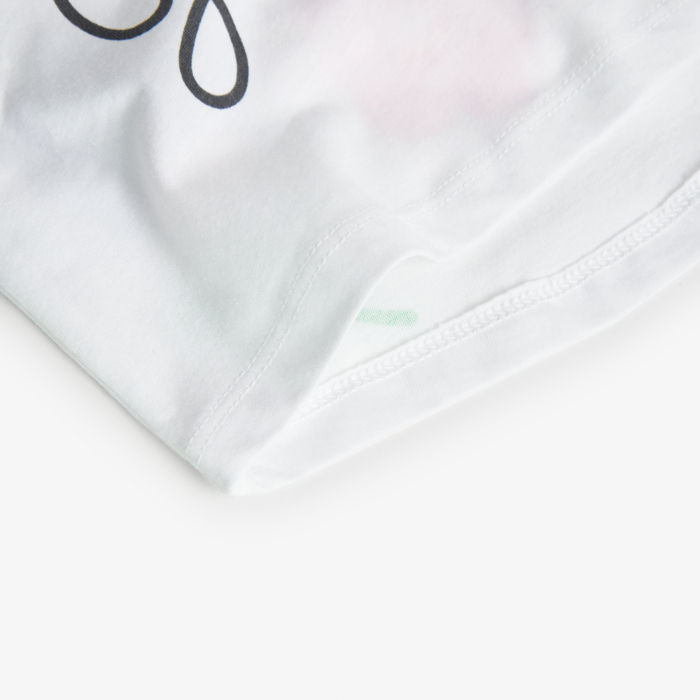 detail Dívčí bílé tričko Boboli – Growing day by day BOBOLI