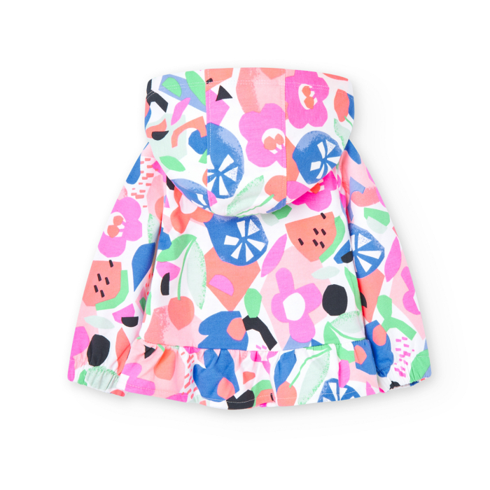 detail Dívčí květinová bunda Boboli s volánky BOBOLI