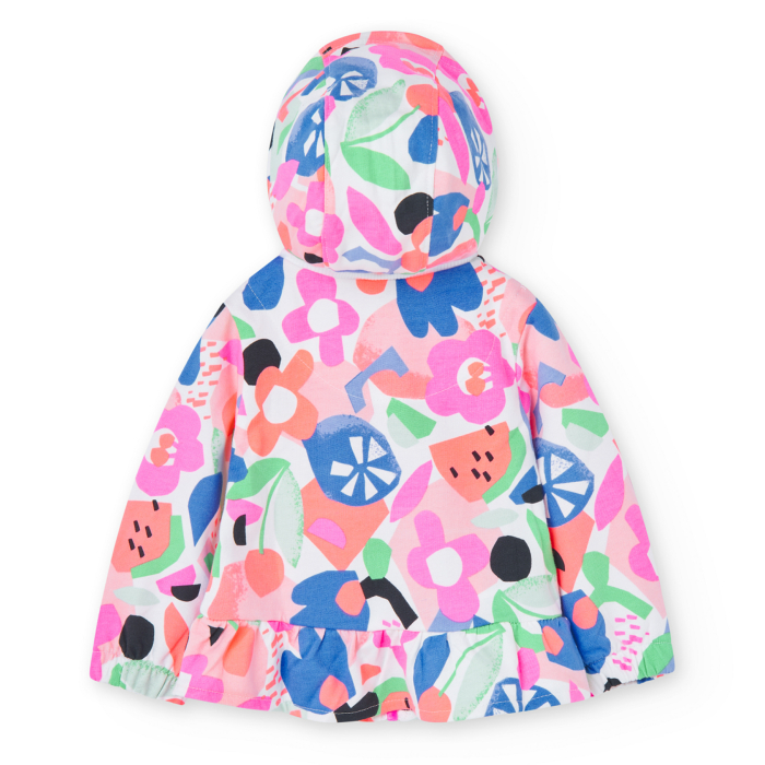 detail Dívčí květinová bunda Boboli s volánky BOBOLI