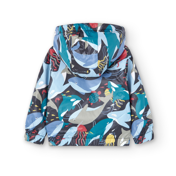 detail Chlapecká oboustranná bunda s motivem oceánu BOBOLI