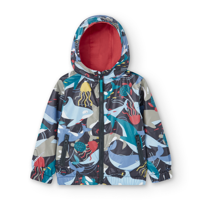 detail Chlapecká oboustranná bunda s motivem oceánu BOBOLI