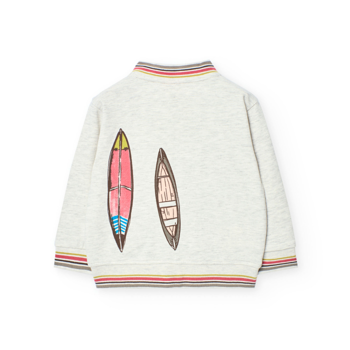 detail Chlapecká mikina s kresbami surfů BOBOLI