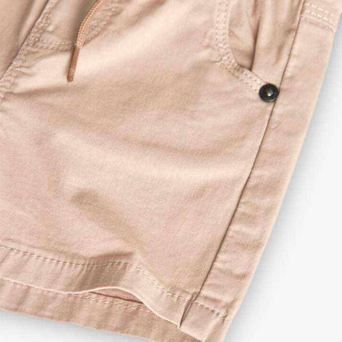 detail Chlapecké gabardénové kraťasy s nastavitelnou šňůrkou BOBOLI