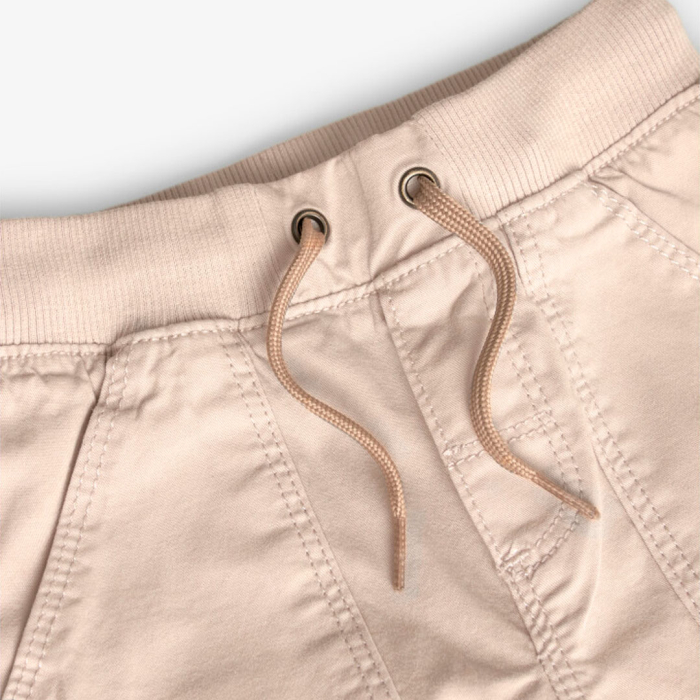 detail Chlapecké gabardénové kalhoty s pružným pasem BOBOLI