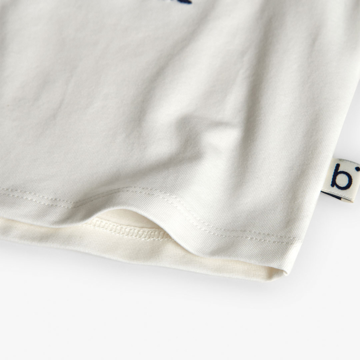 detail Bílé dívčí tričko s motivem srnek BOBOLI