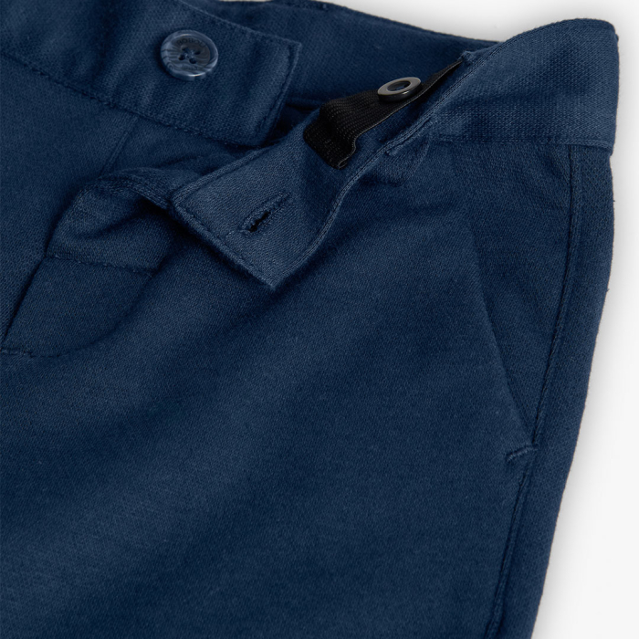 detail Chlapecké slavnostní kalhoty v modré barvě BOBOLI