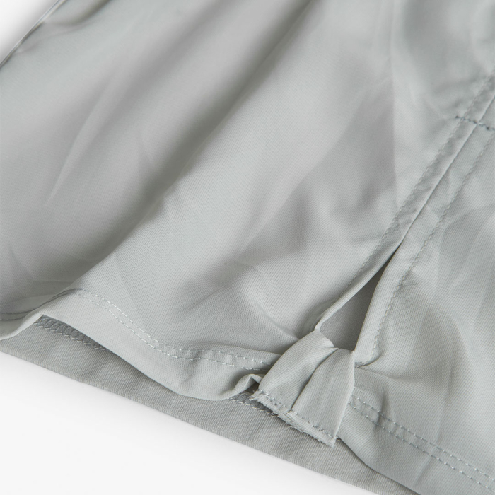 detail Dívčí tričko s baletními střevíčky a mašlí – šedé BOBOLI