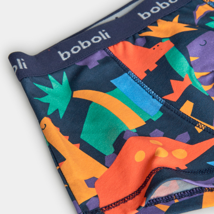 detail Chlapecké bavlněné boxerky – sada 3 kusů s dinosaury BOBOLI