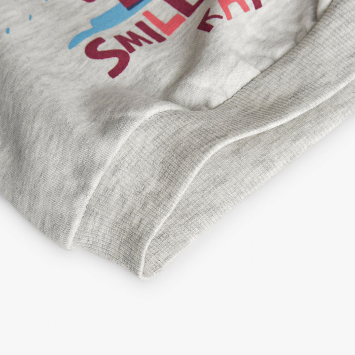 detail Dívčí dvoudílný set mikiny a legín s motivem deště. BOBOLI