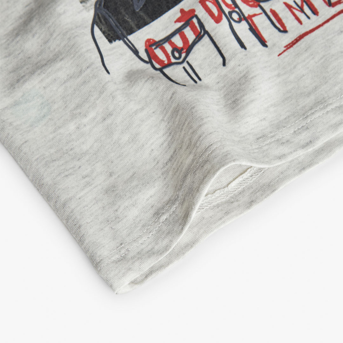 detail Chlapecké tričko s medvědím potiskem a nápisy BOBOLI