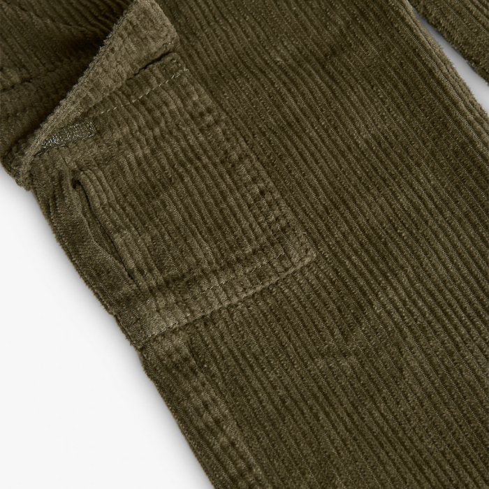 detail Chlapecké manšestrové kalhoty s kapsami a hřejivým efektem BOBOLI