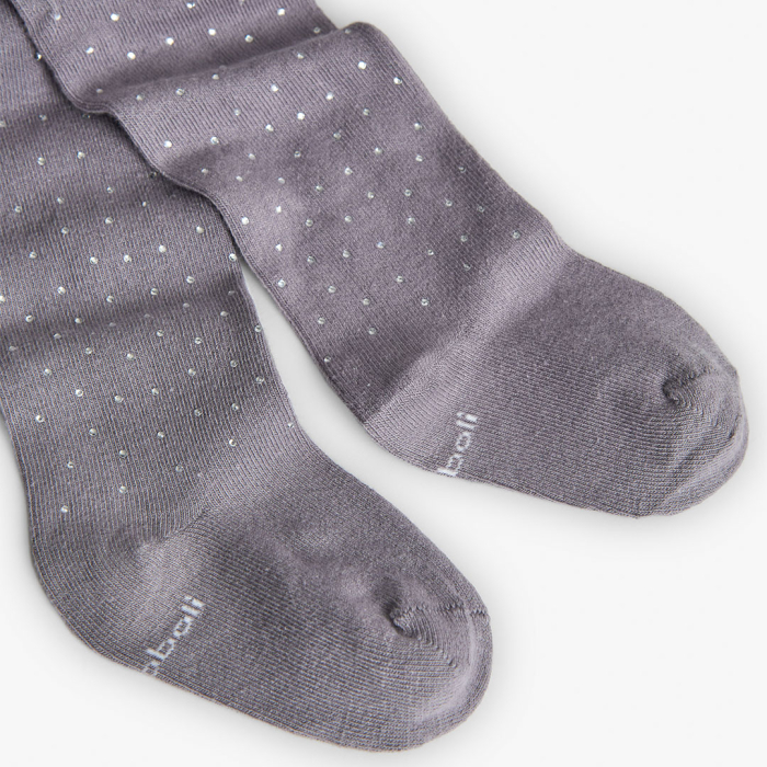 detail Šedé dívčí punčocháče s třpytkami BOBOLI