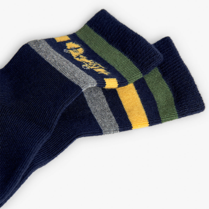 detail Chlapecké ponožky s autíčky a pruhy – 3 páry BOBOLI