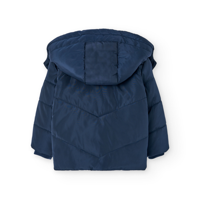 detail Chlapecká zimní bunda v námořnické modré barvě BOBOLI