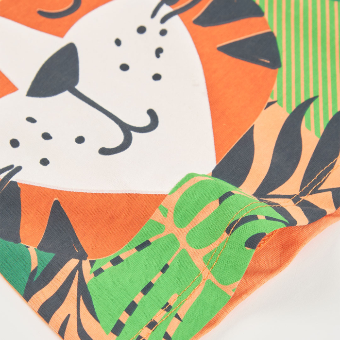 detail Chlapecké tričko s krátkým rukávem jungle opice a zvířata BOBOLI