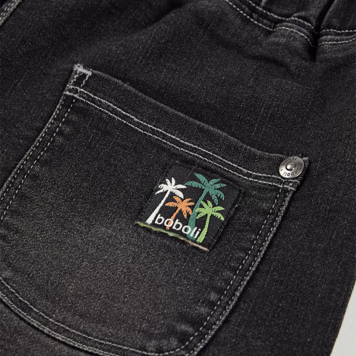 detail Chlapecké džínové šortky s elastickým pasem BOBOLI