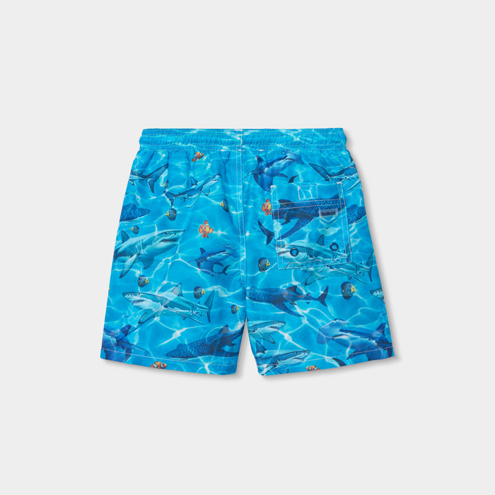 detail Chlapecké plavky šortky žraloci modré BOBOLI
