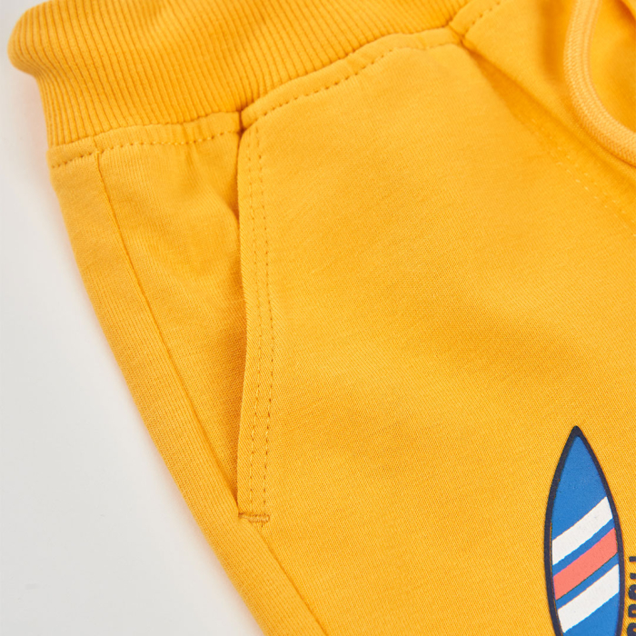 detail Chlapecké kraťasy z měkké teplákoviny BOBOLI