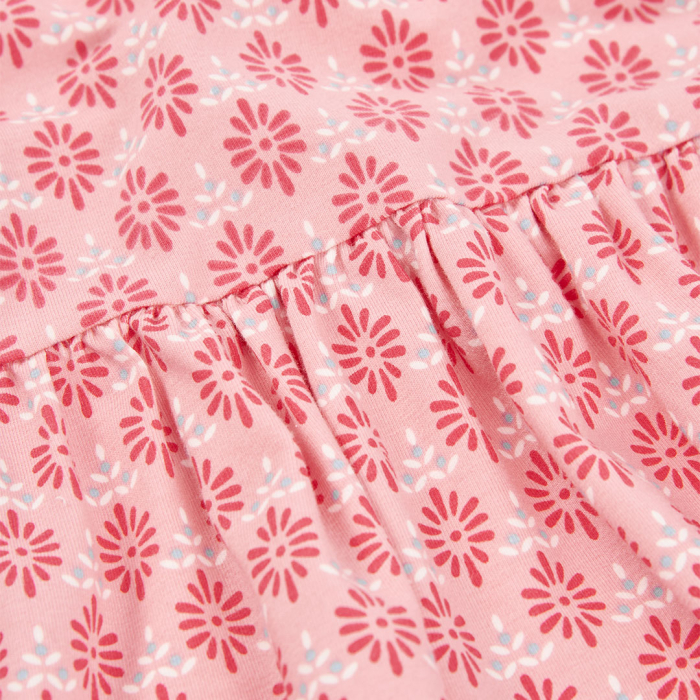 detail Dívčí letní šaty s drobným květinovým potiskem BOBOLI