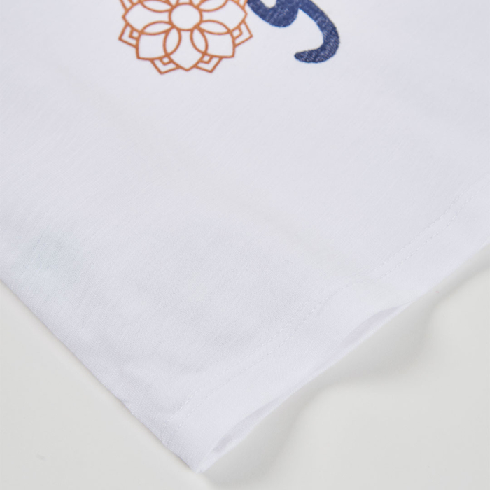 detail Dívčí bílé tričko s nápisem Focus on the good BOBOLI