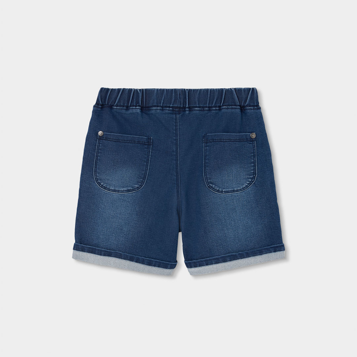 detail Chlapecké džínové šortky s nápisem SAVES BOBOLI