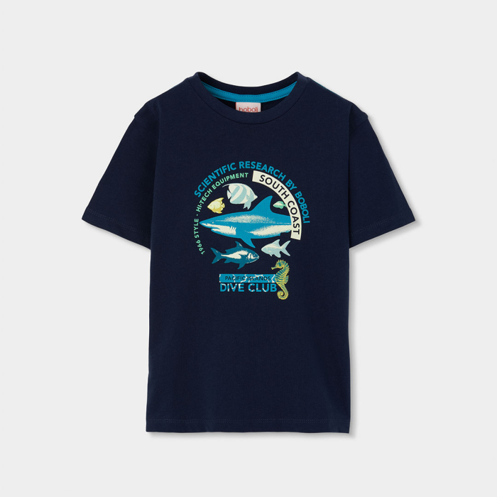 detail Chlapecká mikina s mořským potiskem BOBOLI