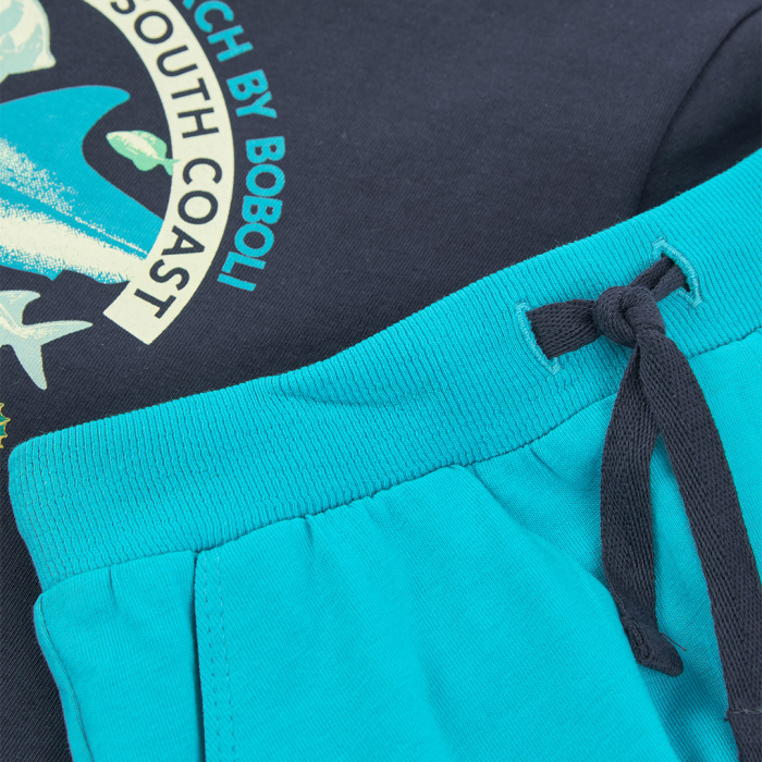 detail Chlapecká mikina s mořským potiskem BOBOLI