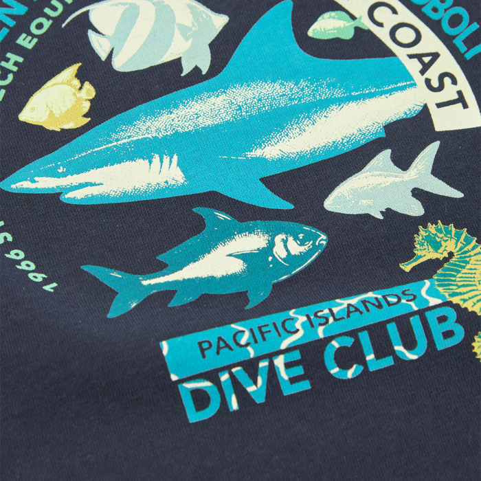 detail Chlapecká mikina s mořským potiskem BOBOLI