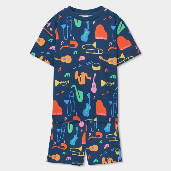 detail Chlapecké pyžamo s hudebním motivem BOBOLI