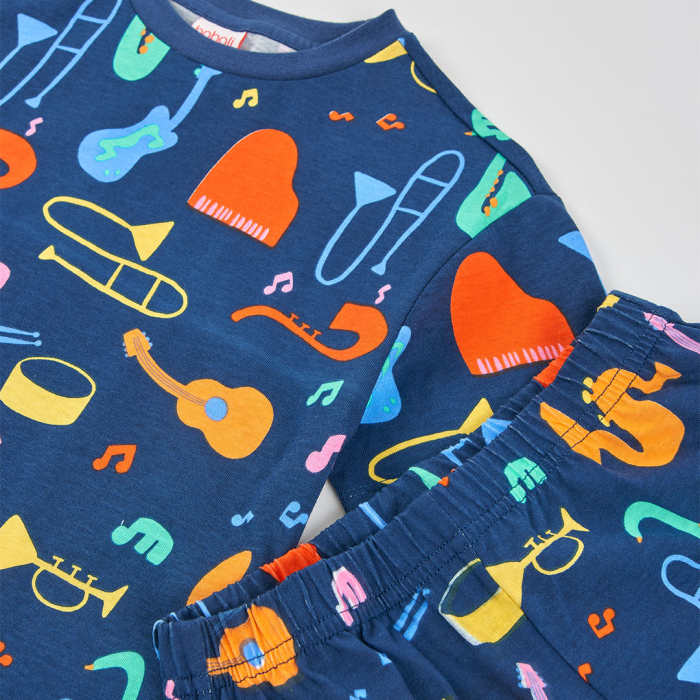 detail Chlapecké pyžamo s hudebním motivem BOBOLI