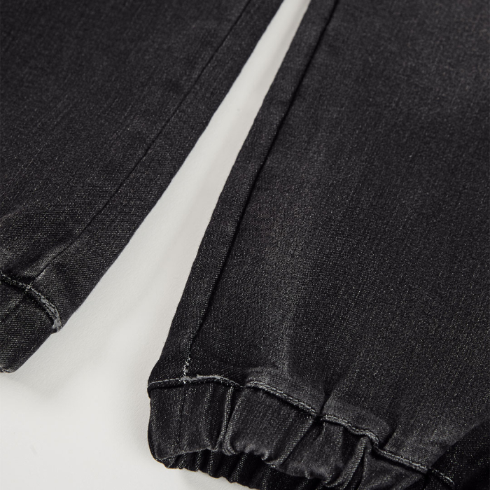 detail Chlapecké džínové kalhoty cargo s nášivkou BOBOLI