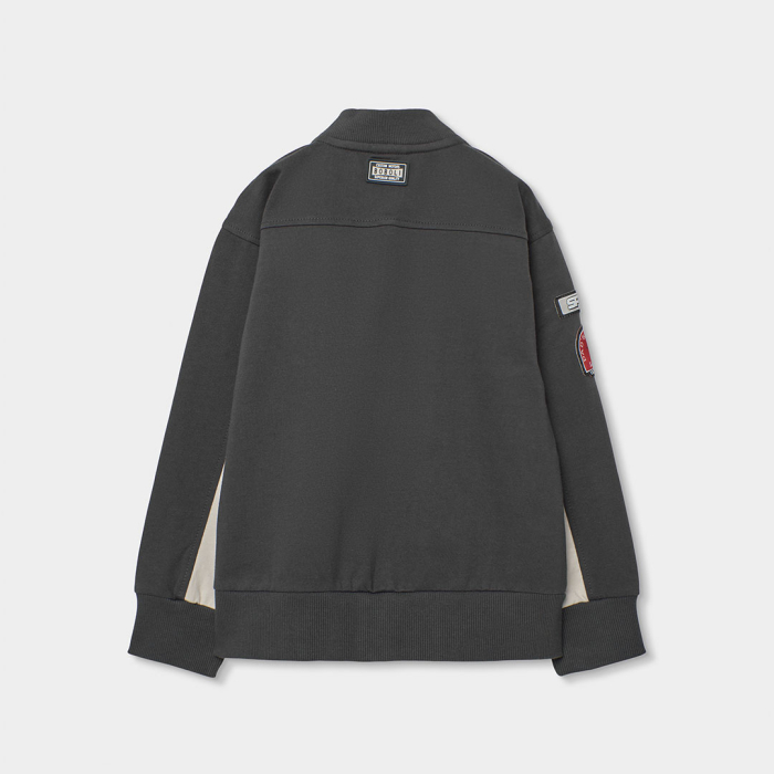 detail Chlapecká mikina na zip s kapucí BOBOLI