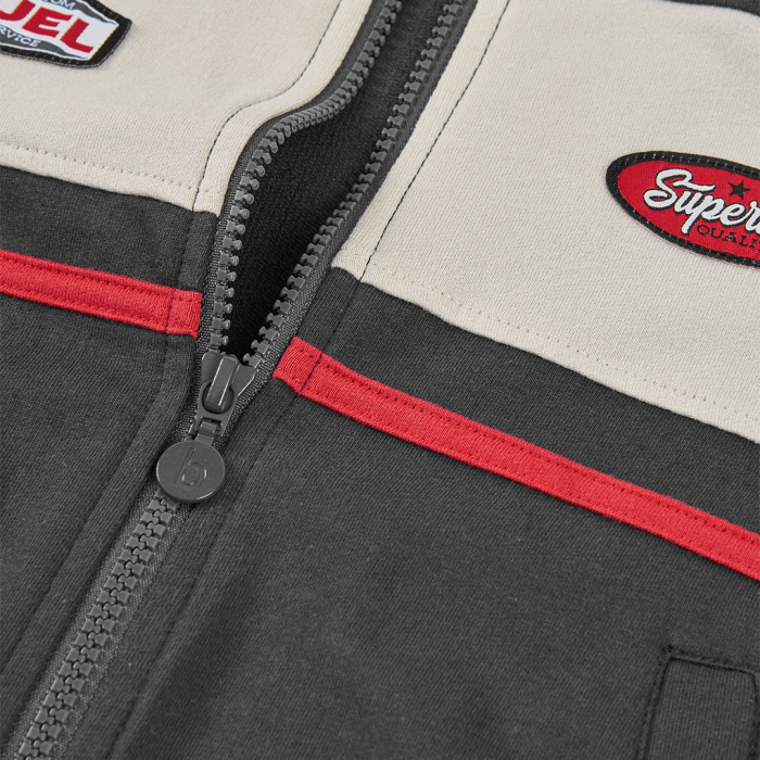 detail Chlapecká mikina na zip s kapucí BOBOLI