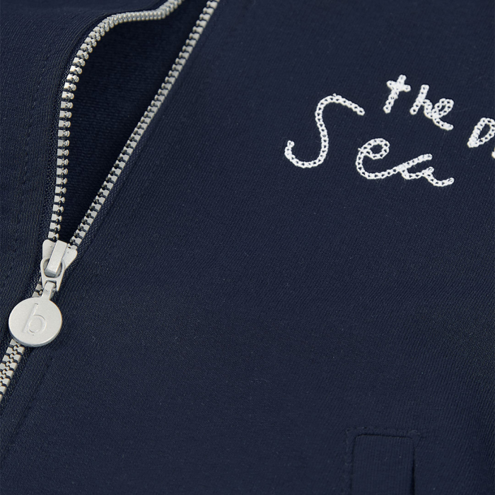 detail Chlapecká mikina tmavě modrá na zip BOBOLI