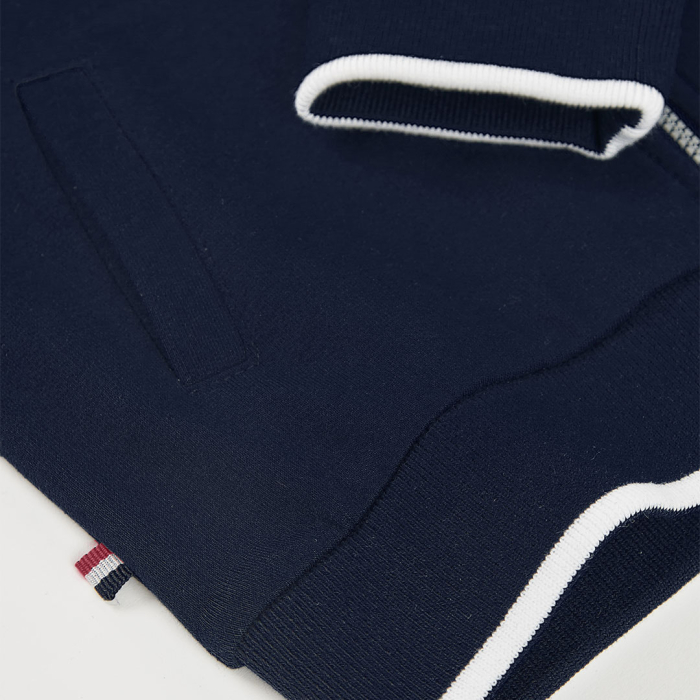 detail Chlapecká mikina tmavě modrá na zip BOBOLI