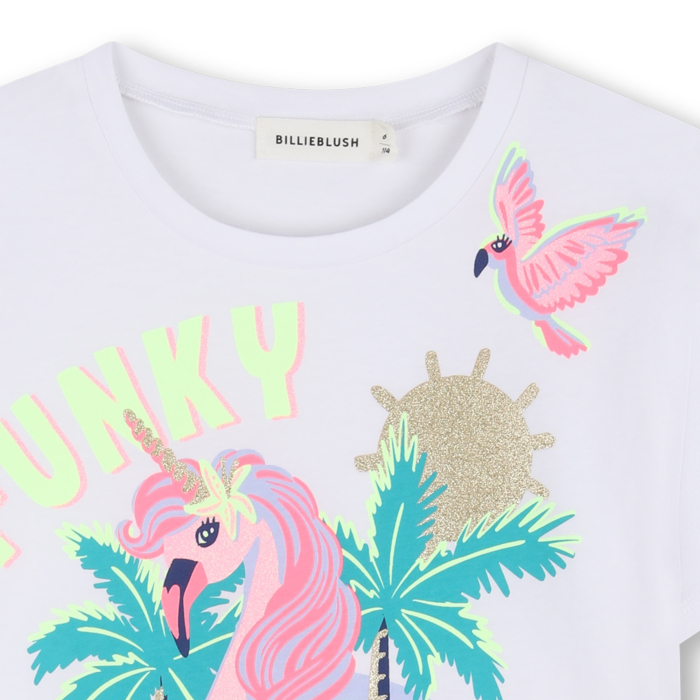 detail Dívčí triko s třpytkami, Loose fit, volný střih BILLIEBLUSH