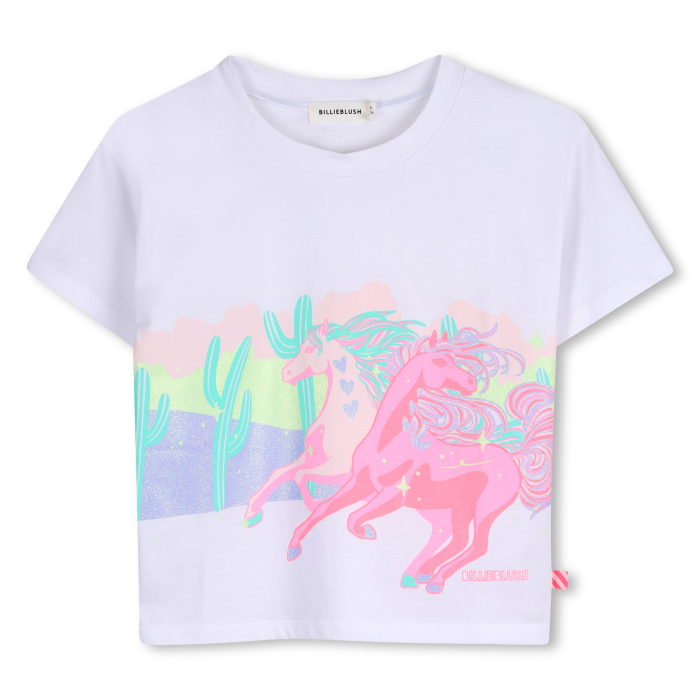 detail Dívčí triko s třpytkami, Large fit, volný střih BILLIEBLUSH