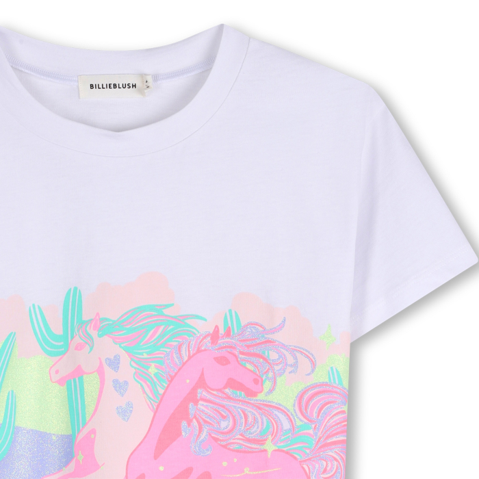 detail Dívčí triko s třpytkami, Large fit, volný střih BILLIEBLUSH