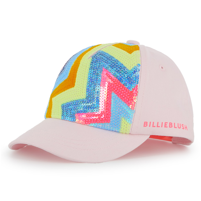 detail Dívčí kšiltovka s flitry a neonovými detaily BILLIEBLUSH