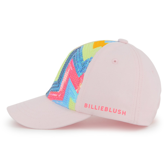 detail Dívčí kšiltovka s flitry a neonovými detaily BILLIEBLUSH