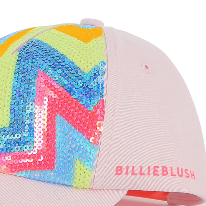 detail Dívčí kšiltovka s flitry a neonovými detaily BILLIEBLUSH