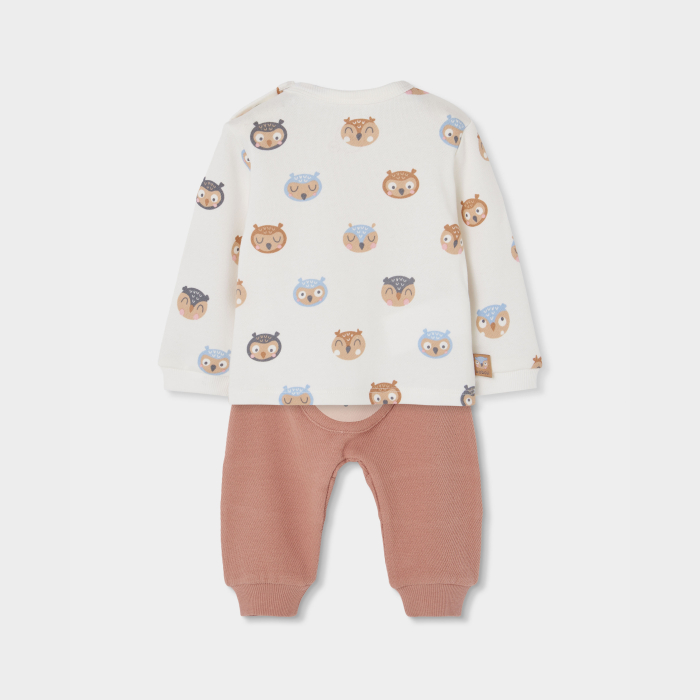 detail Unisex baby souprava – rezavá BOBOLI