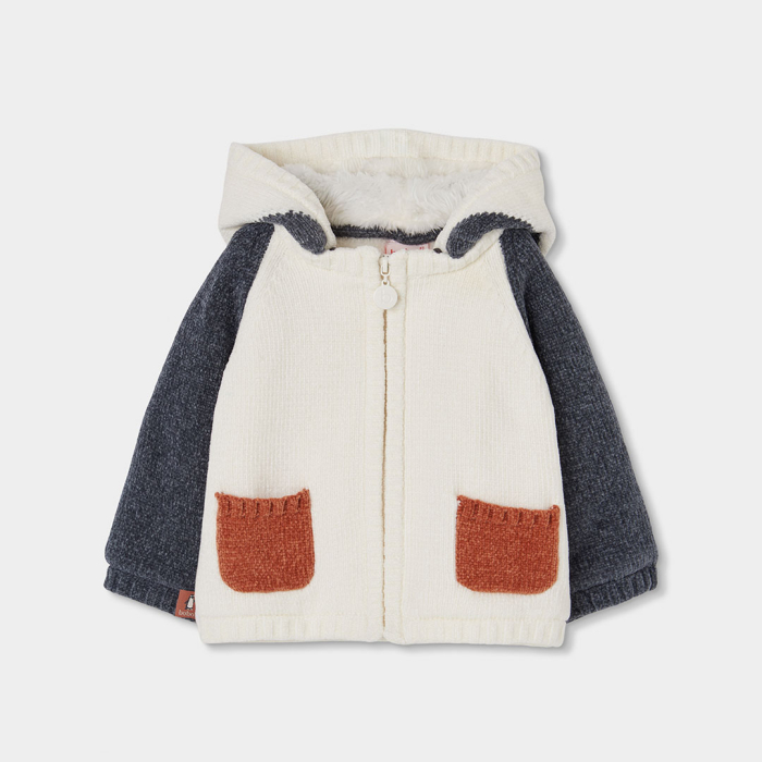 detail Unisex baby bunda – krémová BOBOLI