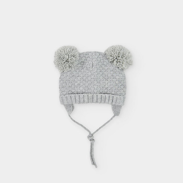 detail Unisex baby čepice –šedá BOBOLI