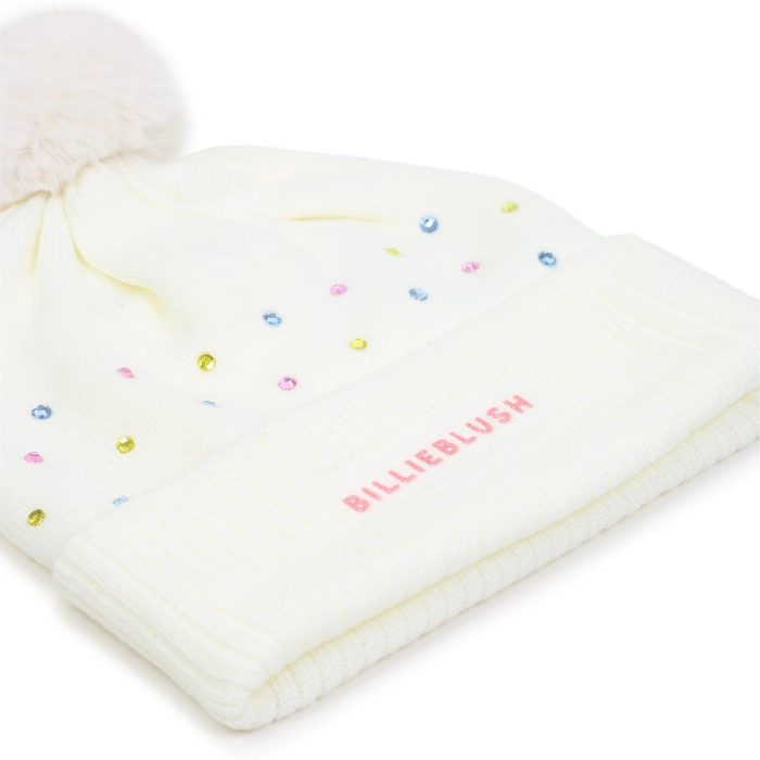 detail Dívčí čepice s bambulí BILLIEBLUSH
