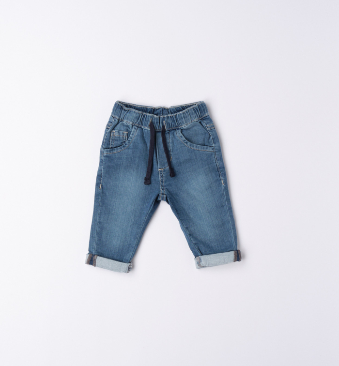 detail Dětské chlapecké měkké džíny IDO