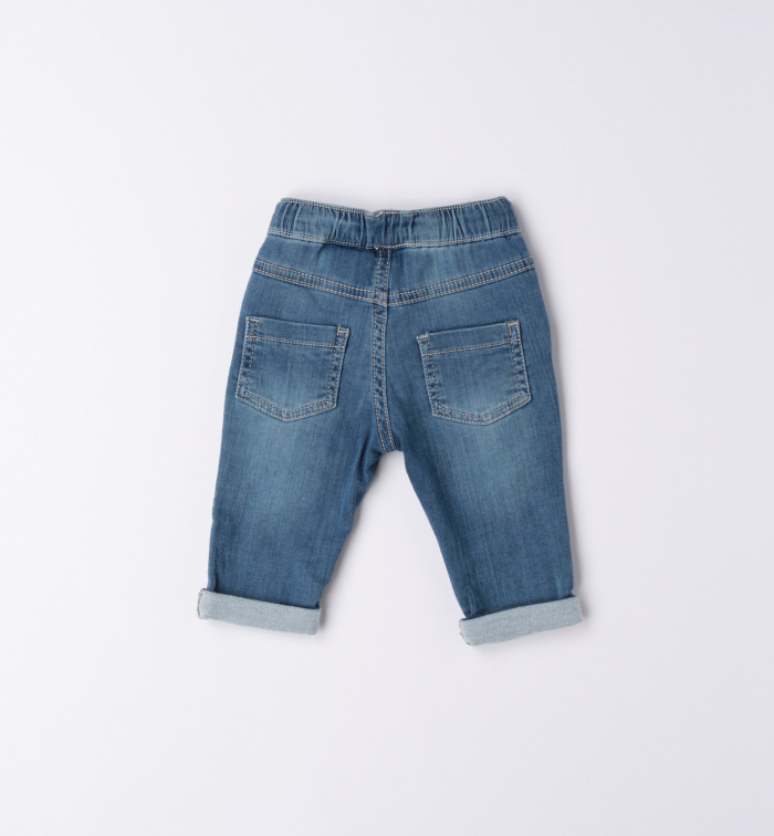 detail Dětské chlapecké měkké džíny IDO