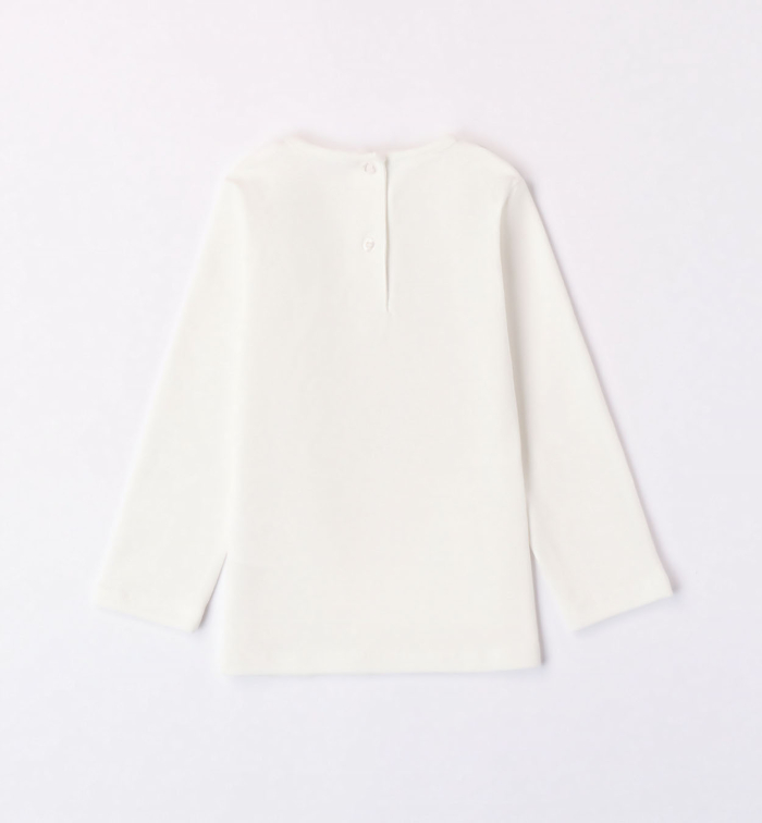 detail Dívčí krémové tričko s mašlemi IDO